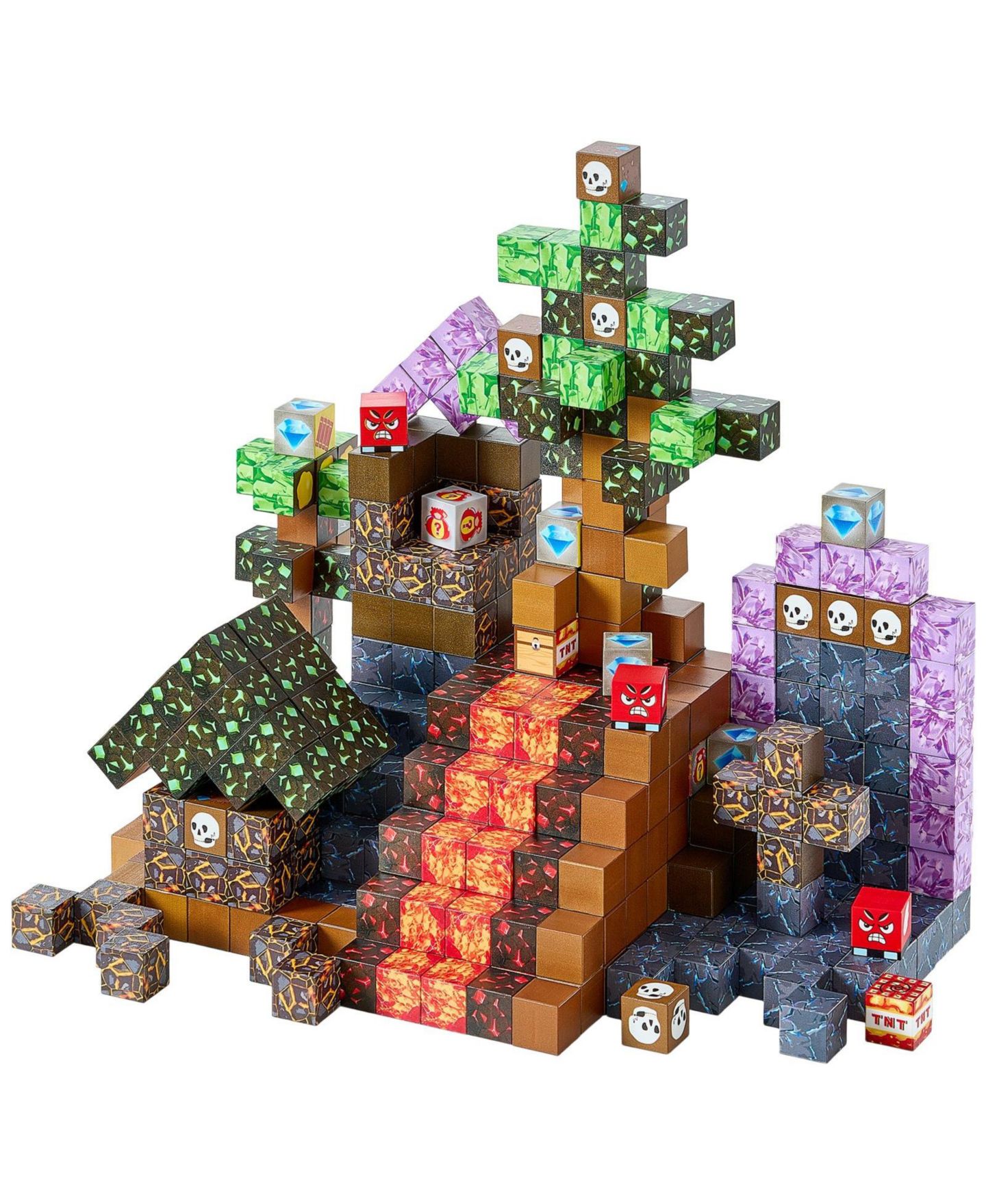 Детский конструктор SUGIFT Dark Castle 150-Piece Magnetic Building Set, Ages 3+, цвет: Красный — фото 3