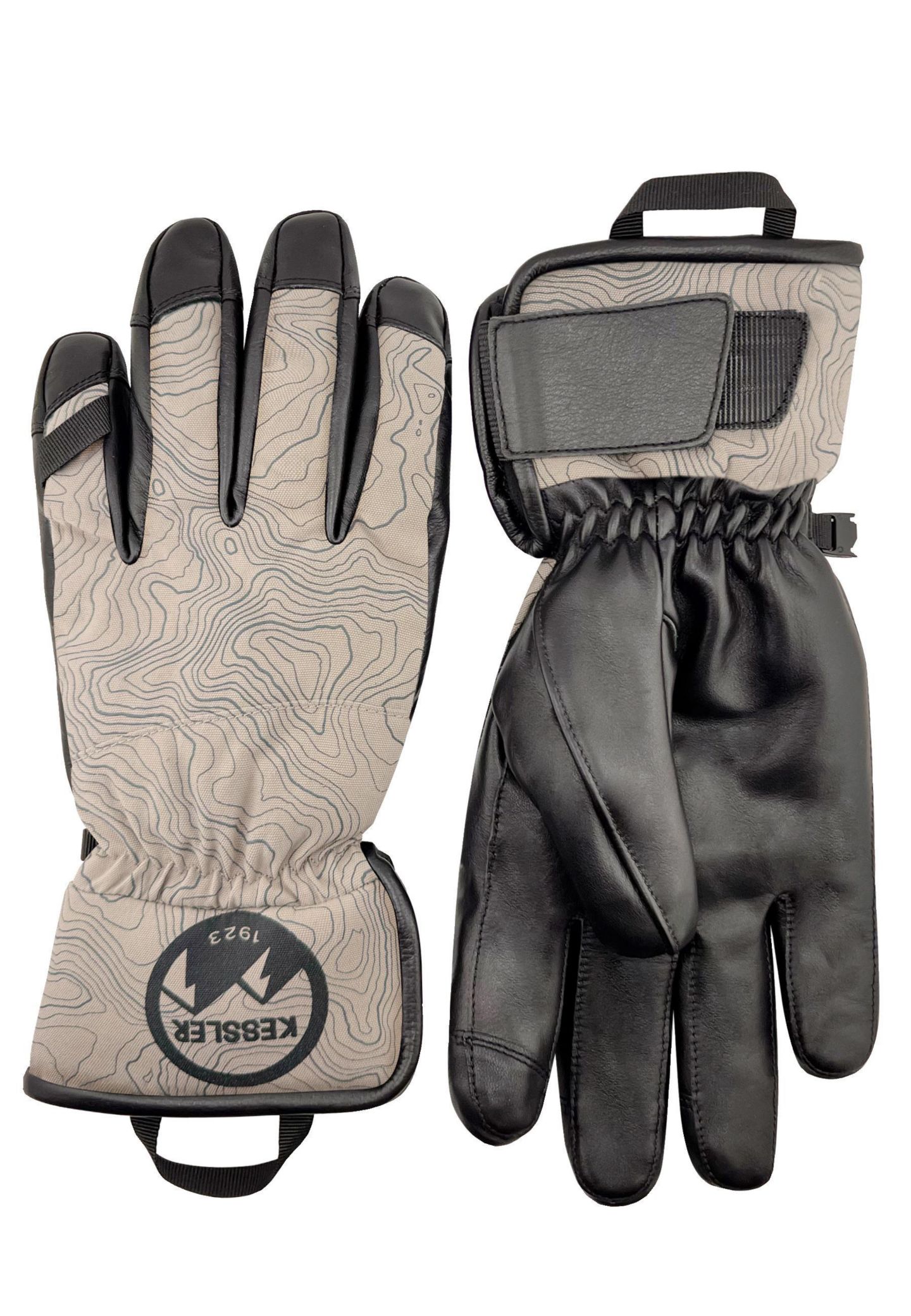 Женские перчатки KESSLER Waterproof Ergo Grip Leather Palm Snow Gloves "Aspen", цвет: Коричневый — фото 1