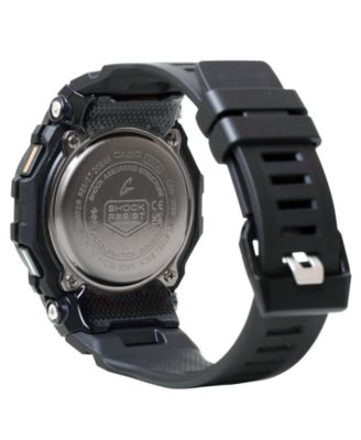 Men's Japanese Quartz Black Resin Watch, 45.9mm