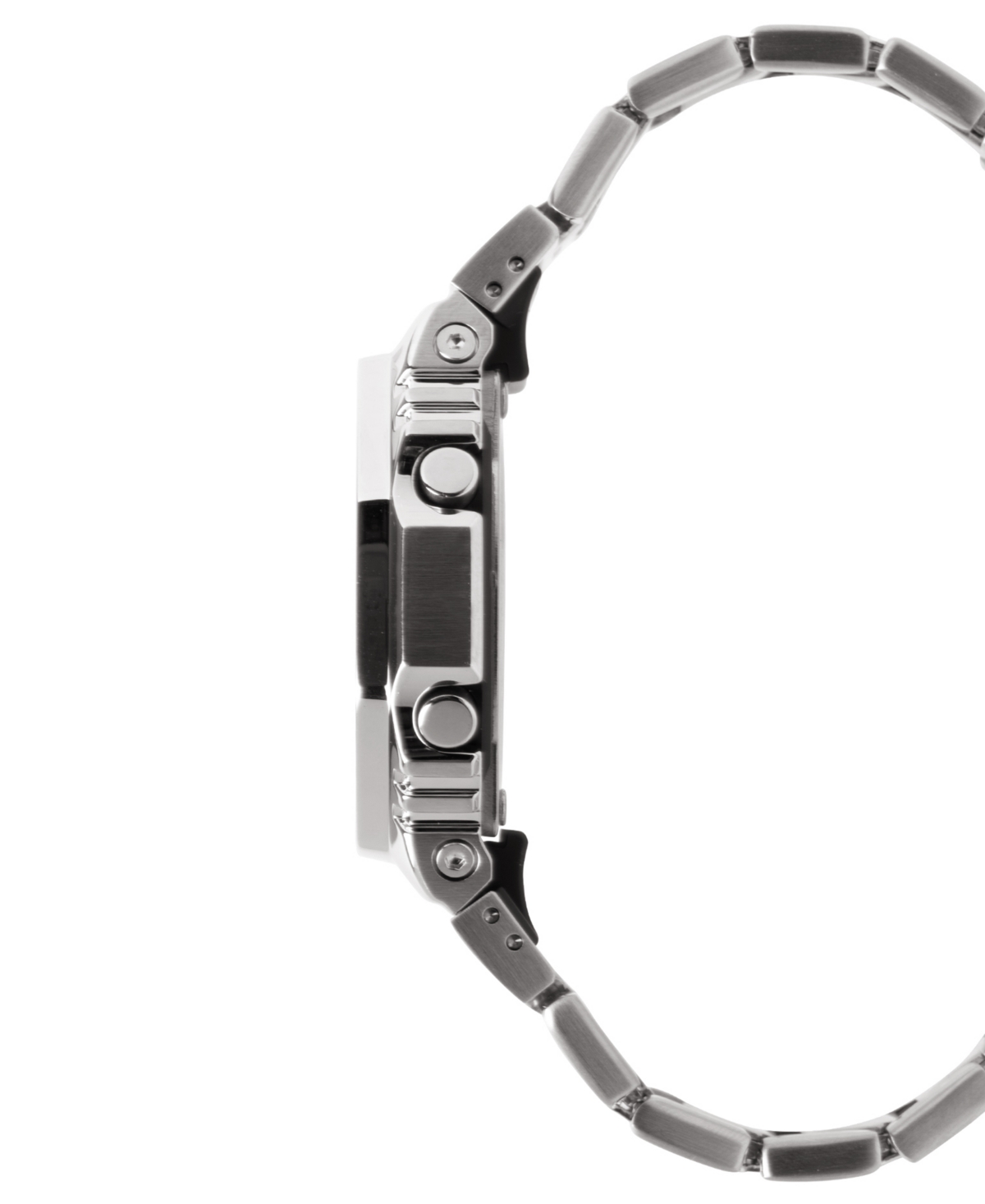 G-Shock Men's Japanese Quartz Silver-Tone Stainless Steel Watch, 44.4mm