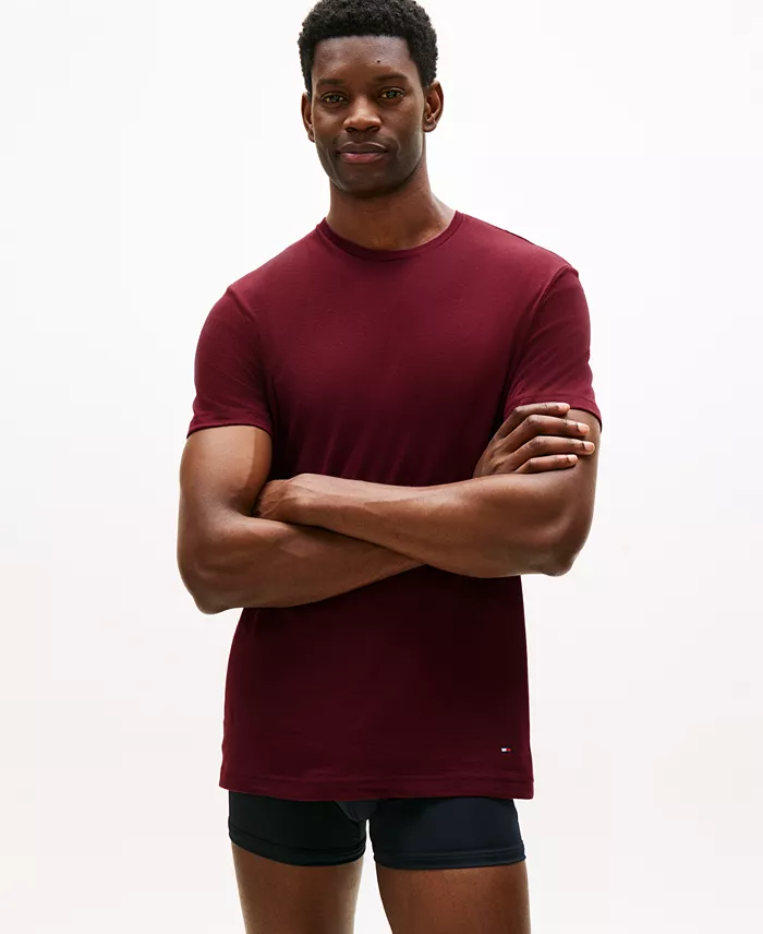 Men's&nbsp;3-Pack Cotton Classics Short-Sleeve Crewneck Undershirts Set - thumbnail 3