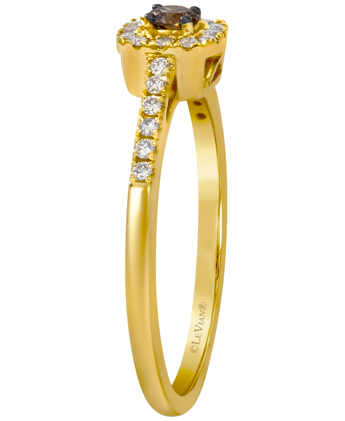 Le Vian Chocolate Diamond (0.10 ct. t.w.) & Nude Diamond (0.17 ct. t.w.) Ring in 14k Honey Gold