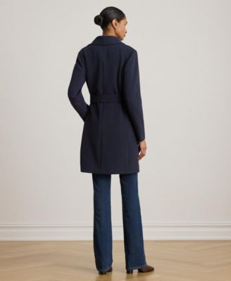 Women's Belted Wing Collar Trench Coat