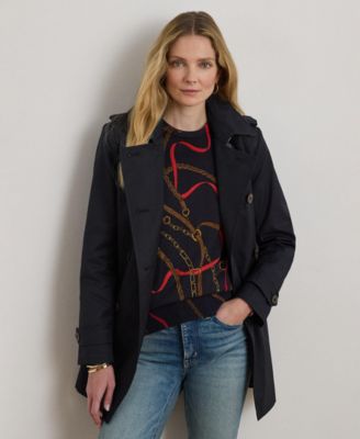 Women's Short Belted Trench Coat