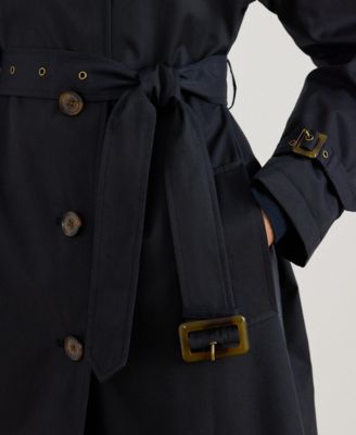 Women's Single Breasted Belted Trench Coat