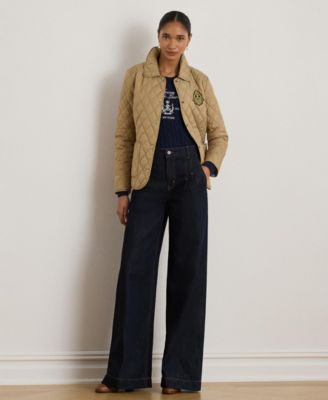 Women's Crest Patch Quilted Jacket