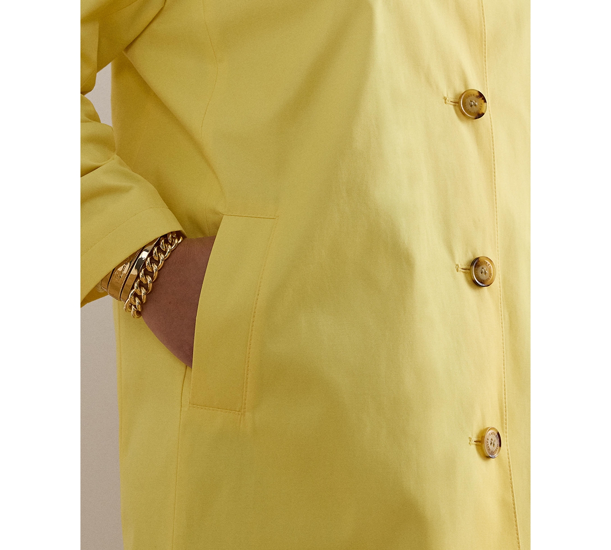 Lauren Ralph Plus Hooded Raincoat