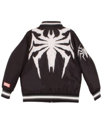 Boys Long Sleeve Zip Up Varsity Bomber Jacket