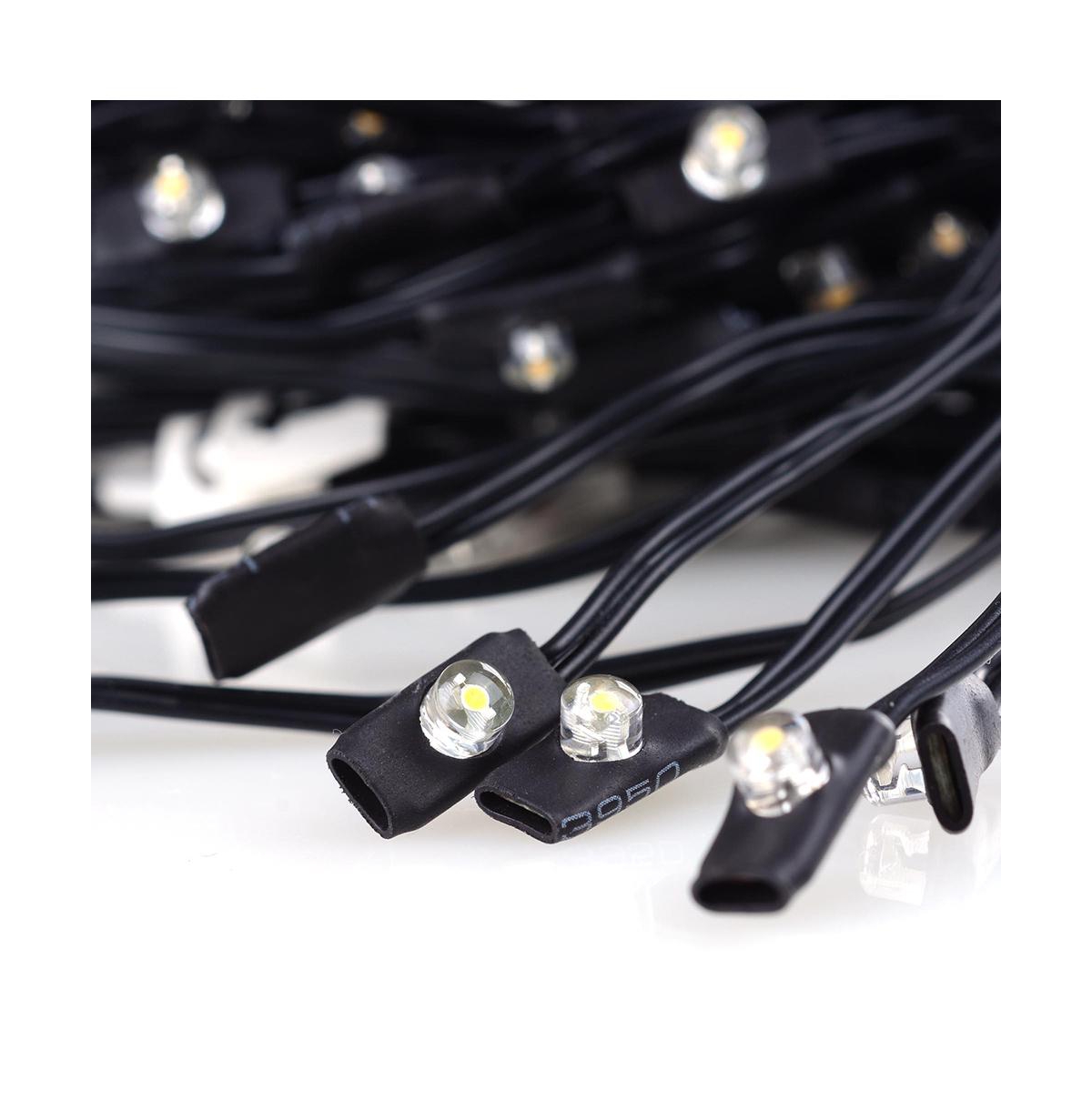 Yescom 40 Led Solar String Light Cool White for 9ft 8-Rib Outdoor Patio Offset Aluminum Umbrella