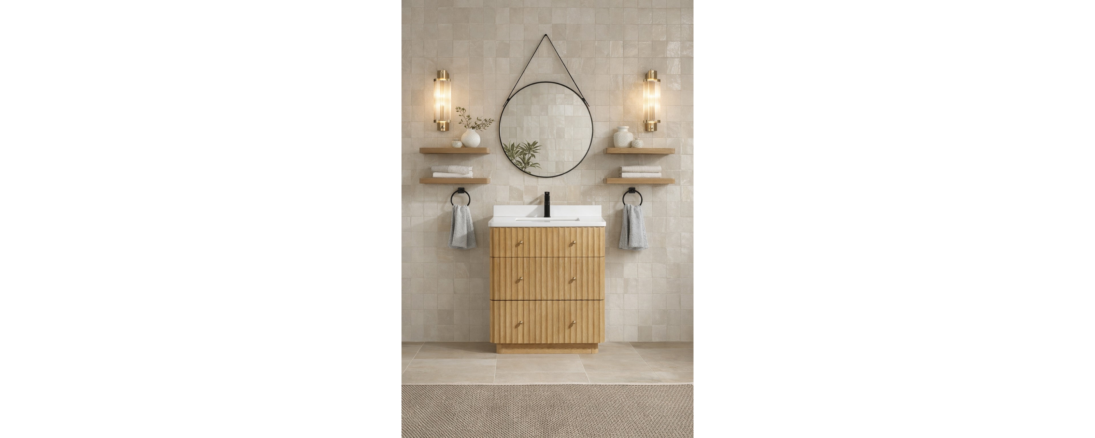 Ari Bath, La Jolla 30", Freestanding, Oak Finish