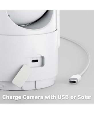 E15 2K Solar Outdoor Wi-Fi Security Camera with Pan-Tilt, Night Vision & Motion Detection