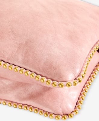 Stud Nubuck Double Compartment Crossbody