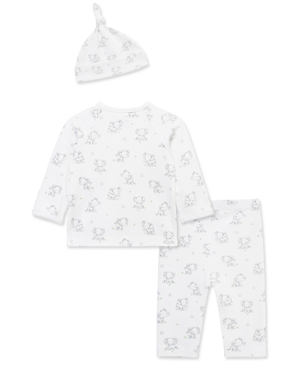 Little Me Baby Girls' or Boys' Button-Up Cardigan, Pants and Matching Hat, 3-Piece Set