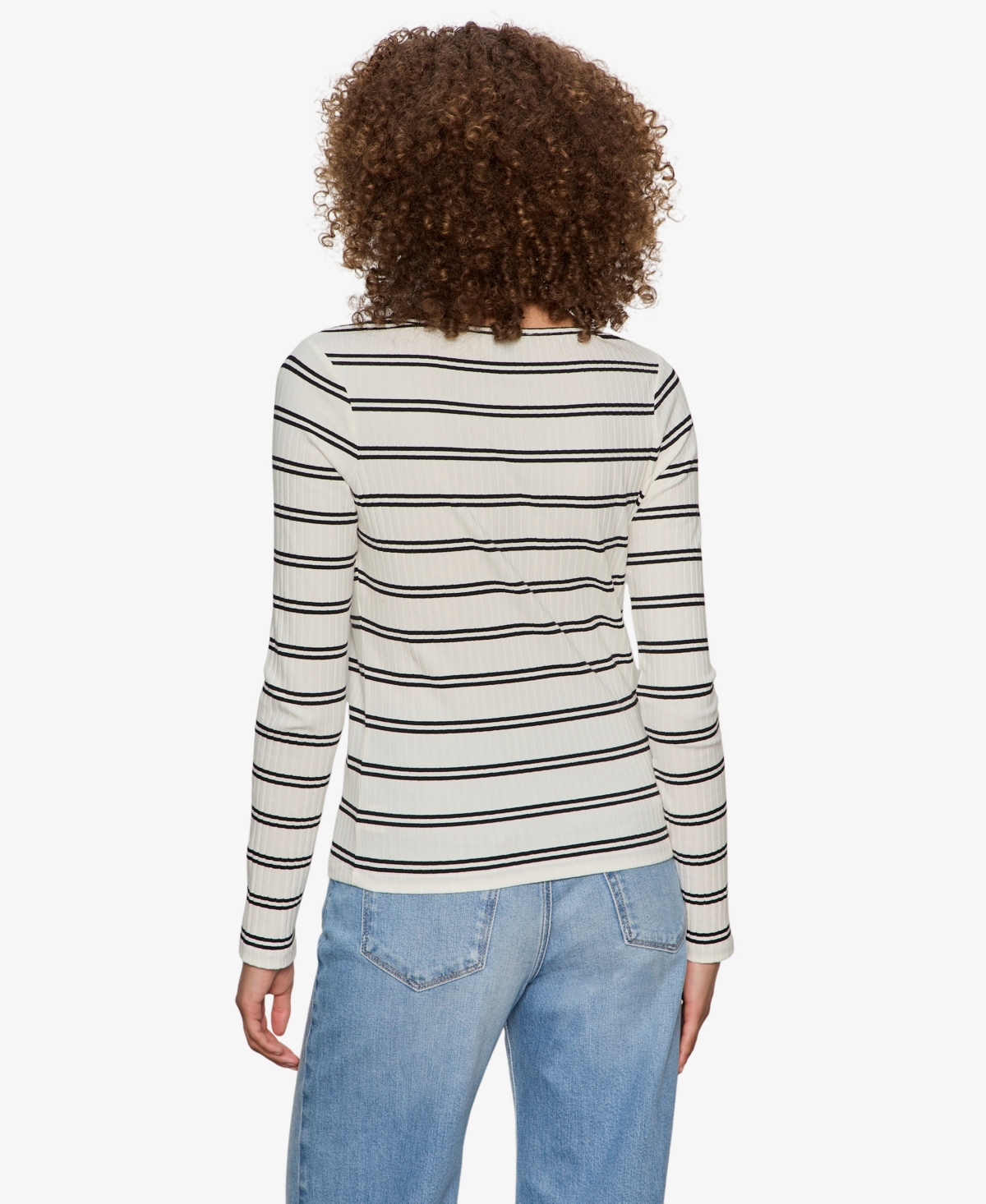 Sanctuary Women's Button-Front Ribbed Top