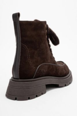 Mina Leather Combat Boot (Women)