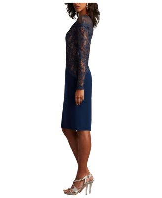 Women's Lisette Embroidered Illusion Dress