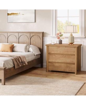 Nightstand with 3 Drawers, Easy Assembly