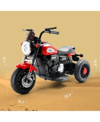 Dual 6V Kids Ride-On Motorcycle, 3-Wheel Toy with Forward/Reverse & Sounds for Ages 1-5