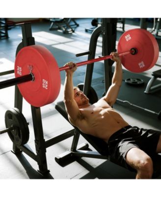 SUGFIT 7FT Barbell Bar 2-Inch Olympic Weight Bar Knurled Grip 1000 LB Capacity