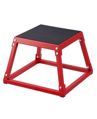 12" Steel Plyo Jump Box Agility Training Platform Red