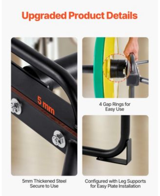 SUGFIT Trap Bar Hex Bar 500 LB Capacity 2" Barbell for Squats and Deadlifts Black