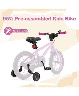 14-Inch Kids Bike – Adjustable Toddler Bicycle with Removable Training Wheels, for Ages 3–8, Safe & Comfortable Ride