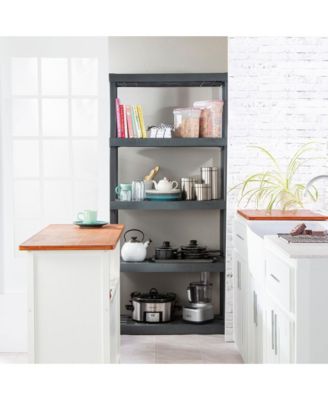 75.2 Inch Heavy Duty Durable 5 Shelf Ventilated Shelving Unit, 4 Pack