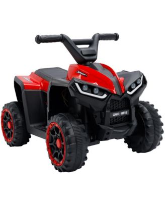 12V Kids Electric Ride-On Car, ATV Style with LED Light, Music & Safety Belt