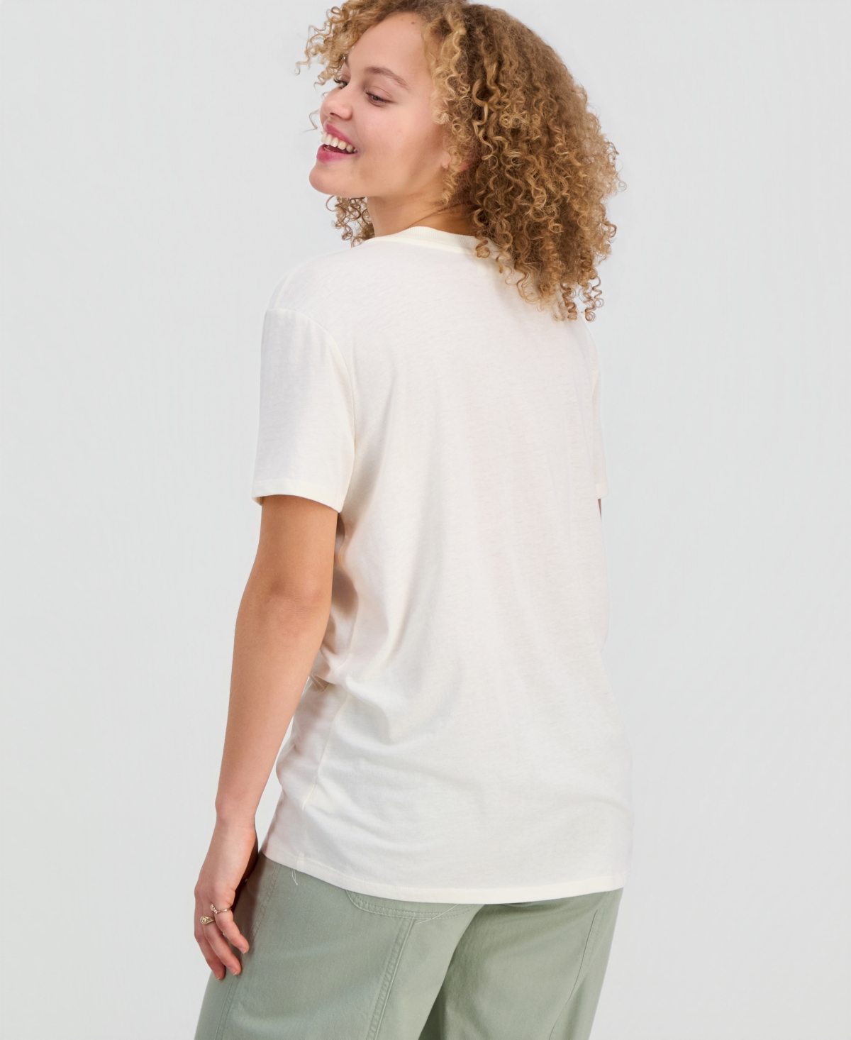 Self Esteem Juniors' Full Bloom Floral Graphic Crewneck T-Shirt