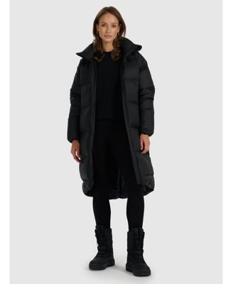 Women's natural-filled down coat - black