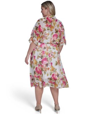 Plus Size Collared Shirt Dress