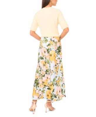 Women's Bias A-Line Maxi Skirt