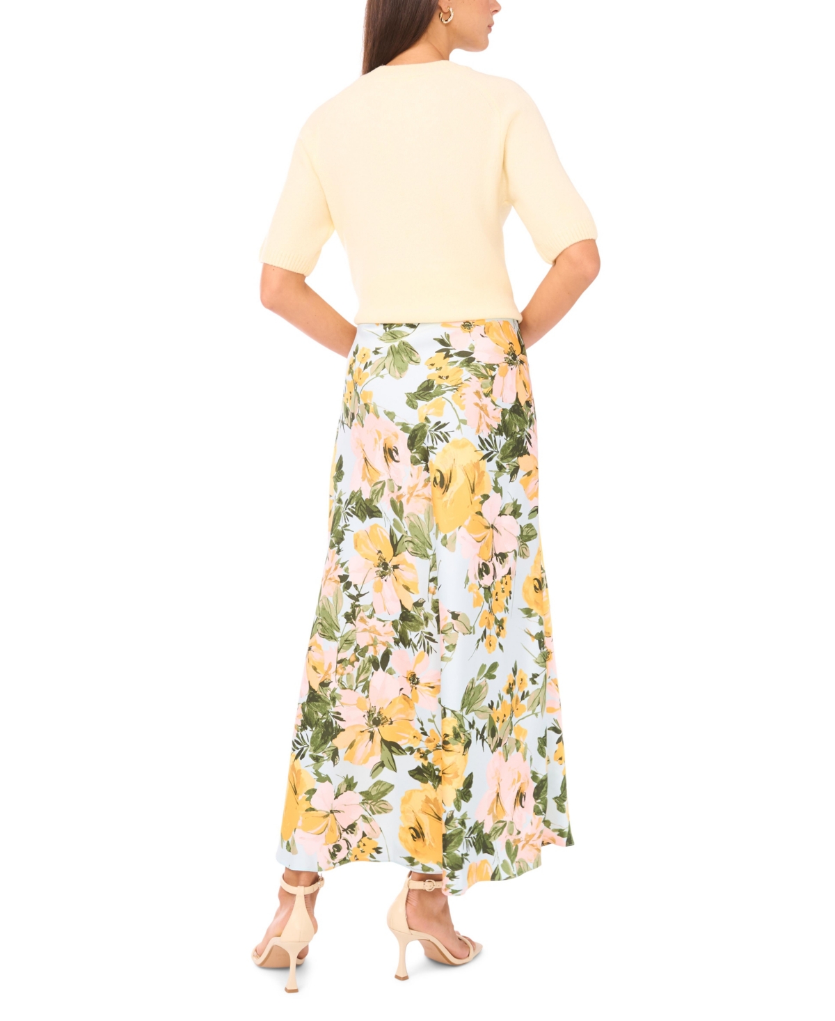 1.state Women's Bias A-Line Maxi Skirt