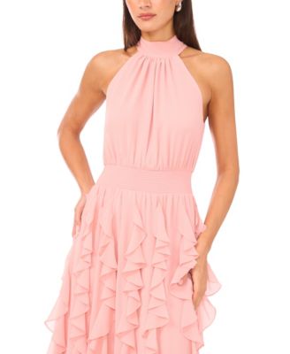 Women's Sleeveless Cascading Maxi Dress