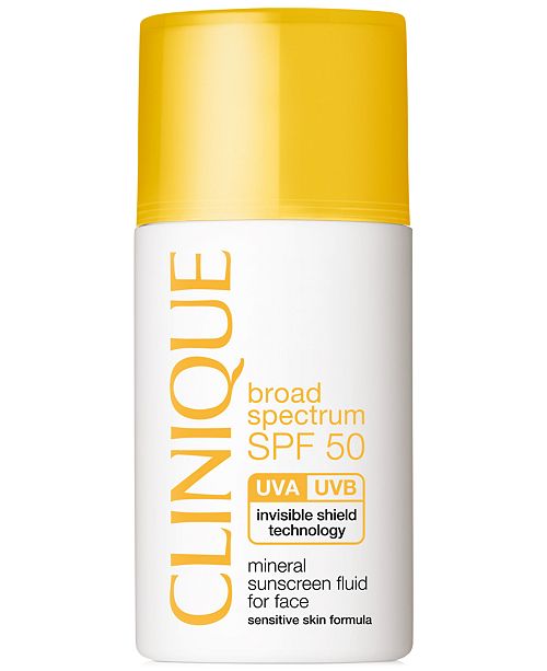 Clinique Broad Spectrum Spf 50 Mineral Sunscreen Fluid For Face 1