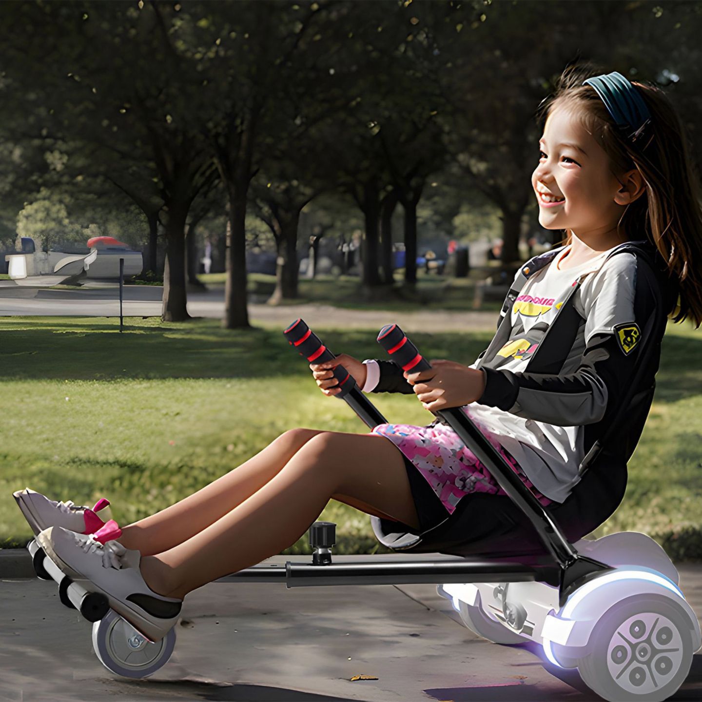 Детская игрушка Mecale Adjustable Hoverboard Seat Attachment, 220 lb Capacity, Ages 14+, цвет: Чёрный — фото 9