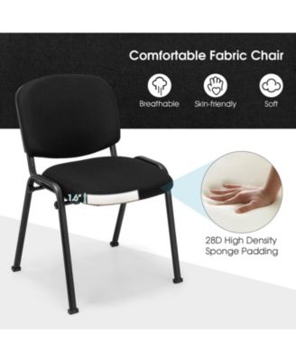 Office Chair with Metal Frame and Padded Cushions for Conference Room