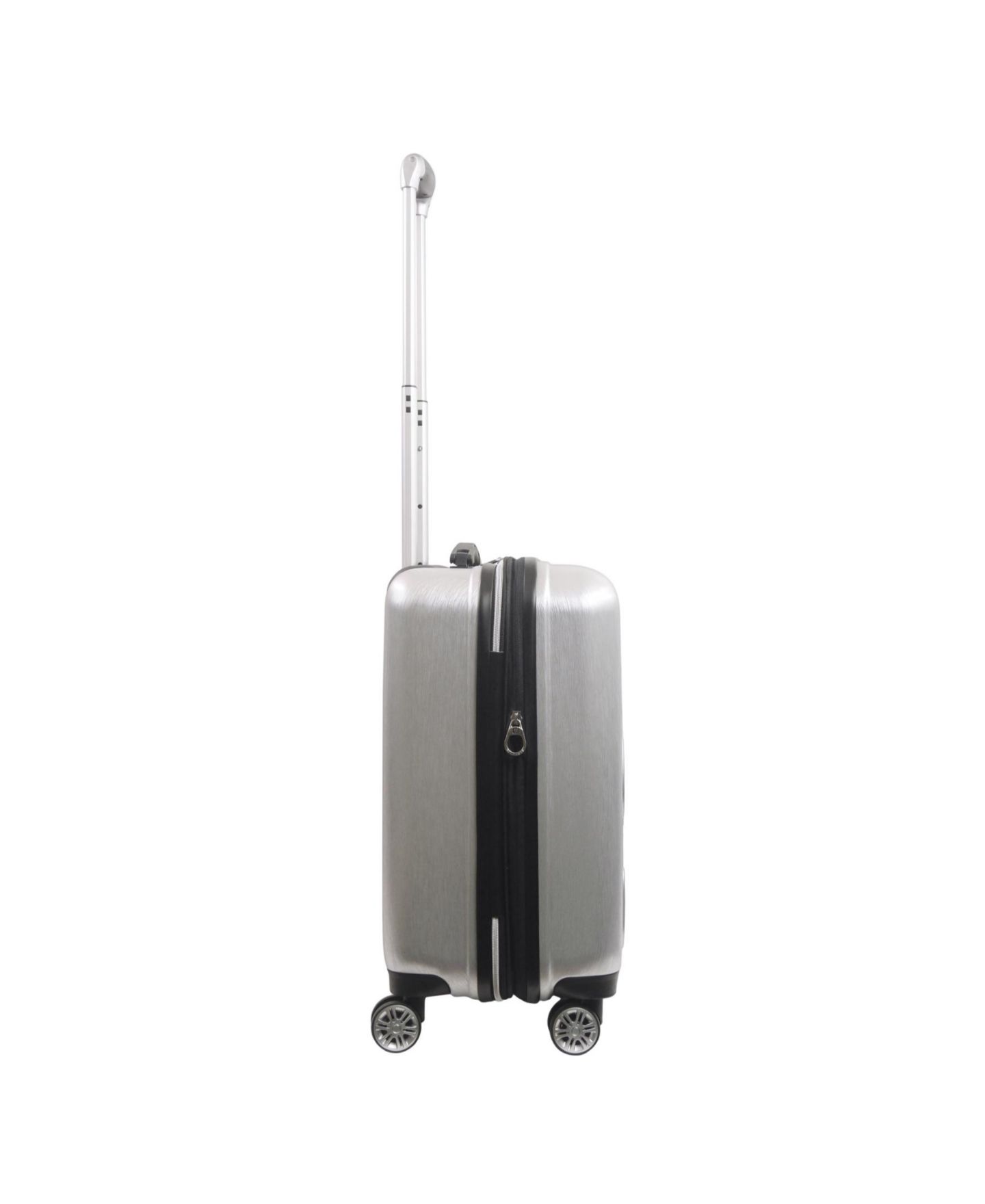 Чемодан FUL Embossed Molded Medium Hardside Carry-On Spinner, цвет: Серебряный — фото 6