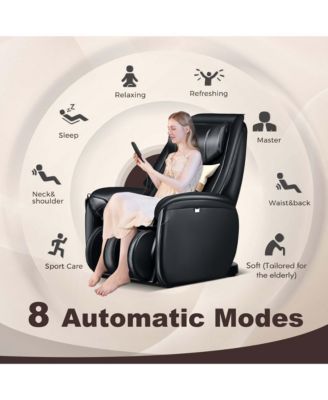 Massage Chair Full Body SL Track Zero Gravity with  Pillow Reversible Footrest Heat