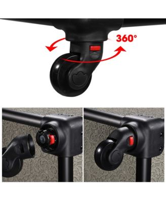 2-Piece Makeup Train Case Cosmetic Organizer Kit Rococo Coral Artists