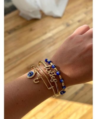 Evil Eye Bangle Bracelet Set Of 3