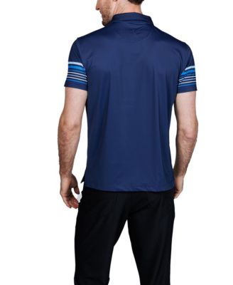 Men's Engineered Stripe Performance Polo