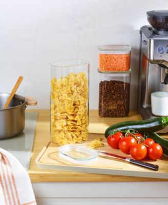 Rectangular All-Glass Canisters  Assorted, Set of 3