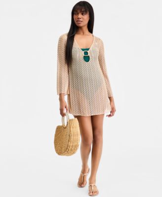 Women's Crocheted Cover-Up Dress