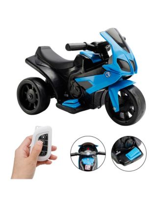 6V Kids 3-Wheel Ride-On Motorcycle with Parent Remote Control & LED Light
