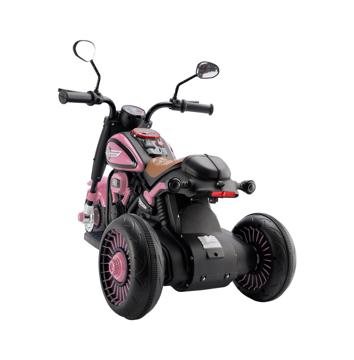 Bruce & Shark 6V 3-Wheel Kids Motorcycle for Ages 1-3, Electric Toy with Light & Music