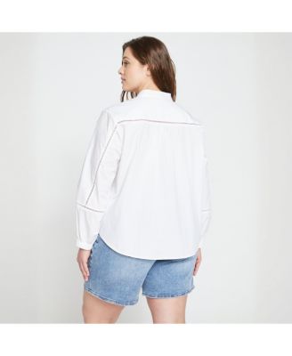Plus Size Saint-Honore Poplin Blouse