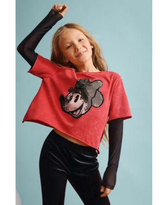 Girls Girls's Double-sleeve t-shirt minnie mouse