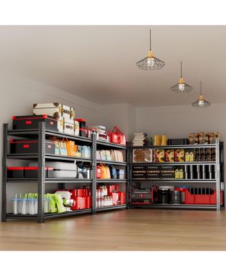 4-Tier 48 in W x 60 in H x 18 in D Adjustable Heavy Duty Metal Shelving Unit