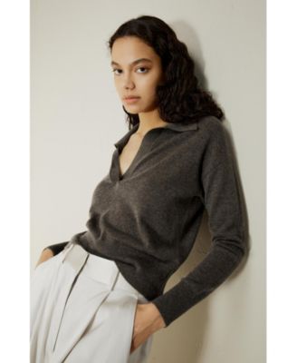 Women's Cashmere Polo Shirt